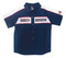 Harley-Davidson Little Boys' Poplin Short Sleeve Shop Shirt, Navy Blue 1082633 - Wisconsin Harley-Davidson