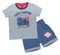 Harley-Davidson Little Boys' Short Sleeve Tee 2 Piece Short Set, Gray 2072615 - Wisconsin Harley-Davidson