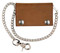 Biker Style Mens XL TriFold Biker Chain Wallet w/ Indian Head Snaps Brown PIN337 - Wisconsin Harley-Davidson