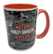 Harley-Davidson Camo Flames Bar & Shield 2-Sided Coffee Mug, Orange HD-BSC-17720 - Wisconsin Harley-Davidson