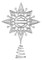 Harley-Davidson Bar & Shield Star Embellished Tree Topper, Chrome 96815-17V - Wisconsin Harley-Davidson