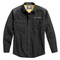 Harley-Davidson Men's Brushed Twill Long Sleeve Woven Shirt, Black 96457-17VM - Wisconsin Harley-Davidson