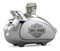 Harley-Davidson Bar & Shield HOG Piggy Bank, Chrome-Plated Finish 96827-17V - Wisconsin Harley-Davidson