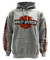 Harley-Davidson Men's Bar & Shield Logo Pullover Hooded Sweatshirt, Gray - Wisconsin Harley-Davidson