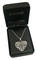 Harley-Davidson Women's Flames Bar & Shield Heart Necklace, Silver HDN0355 - No Hassle Returns at Wisconsin Harley