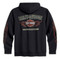 Harley-Davidson Free Shipping - Harley-Davidson Mens Flames Bar & Shield Zip Hooded Sweatshirt, Black 99001-16VM - Free Shipping on many products plus Orders Over $99