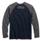 Harley-Davidson Free Shipping - Harley-Davidson Men's Eagle Patch Raglan Long Sleeve Shirt, Asphalt 96401-17VM - Free Shipping on many products plus Orders Over $99
