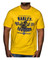 Harley-Davidson Men's Retro Racer Short Sleeve Crew Neck T-Shirt, Yellow - Wisconsin Harley-Davidson