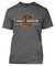 Harley-Davidson Men's Elongated Bar & Shield Short Sleeve Tall T-Shirt, Charcoal - Wisconsin Harley-Davidson