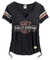 Harley-Davidson Women's Genuine Side Laced Short Sleeve Tee, Black 99104-17VW - Wisconsin Harley-Davidson