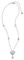 Harley-Davidson Women's Rhinestone Heart Necklace, Rhodium Plated 97811-17VW - Wisconsin Harley-Davidson