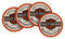 Harley-Davidson Long Bar & Shield Neoprene Coaster Set, 4 Pack, 4 inch CS31216 - Wisconsin Harley-Davidson