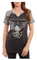 Harley-Davidson Women's American Spirit Raglan Short Sleeve Top, Charcoal - Wisconsin Harley-Davidson