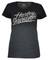Harley-Davidson Women's Embellished Midnight Script V-Neck Tee, Gray Ombre Fade - Wisconsin Harley-Davidson
