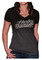 Harley-Davidson Women's Embellished Midnight Script V-Neck Tee, Gray Ombre Fade - No Hassle Returns at Wisconsin Harley