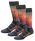 Harley-Davidson Men's Cushion Vented Performance Flame Riding Socks, 3 Pairs - Wisconsin Harley-Davidson