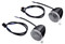Harley-Davidson LED Bullet Turn Signal Kit - Front, Black w/ Smoke Lens 67800480 - Wisconsin Harley-Davidson