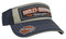 Harley-Davidson Men's Embroidered H-D Tread Visor, Navy & Gray VIS21931 - Wisconsin Harley-Davidson