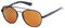 Harley-Davidson Men's Black Label Aviator Metal Sunglasses, Brown Mirror Lens - Wisconsin Harley-Davidson