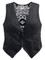 Harley-Davidson Women's Crochet Back Zippered Fashion Vest, Black 96166-17VW - Wisconsin Harley-Davidson