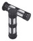 Harley-Davidson Edge Cut Hand Grips - Chrome & Black, 1.5 inch 57457-10 - Wisconsin Harley-Davidson