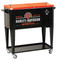 Harley-Davidson Forged in Iron Sturdy Rolling Cooler, Black & Orange HDL-10071 - Wisconsin Harley-Davidson