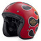 Harley-Davidson Men's Retro Flame B01 3/4 Helmet, Gloss Black 98209-18VX - Wisconsin Harley-Davidson