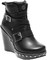 Harley-Davidson Women's Linley 4-Inch Black Fashion Wedge Booties D84107 - Wisconsin Harley-Davidson