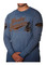 Harley-Davidson Men's High Roller Premium Long Sleeve Shirt, Denim Blue Wash - Wisconsin Harley-Davidson