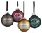 Harley-Davidson Set of 4 Glass Ball Ornaments, 2 Seasonal Graphics 96910-18V - Wisconsin Harley-Davidson