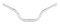Harley-Davidson Reach Steel Handlebar - 1 in. Width - Chrome Finish 55800715 - Wisconsin Harley-Davidson