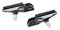 Harley-Davidson Defiance Rider Footpegs - Black Anodized Machine Cut 50501009 - Wisconsin Harley-Davidson