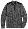 Harley-Davidson Men's Wool Blend 1/4-Zip Sweater, Charcoal Heather 96493-18VM - Wisconsin Harley-Davidson