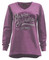 Harley-Davidson Women's Running On Fire Long Sleeve V-Neck Pullover 5L0D-HF3G - Wisconsin Harley-Davidson