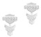 Harley-Davidson Women's Embellished Chevron Drop Post Earrings, Silver HDE0460 - Wisconsin Harley-Davidson
