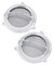 Harley-Davidson Defiance Batwing Fairing Speaker Grills - Chrome Finish 76000685 - Wisconsin Harley-Davidson