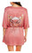 Harley-Davidson Women's Floral Hcore Kimono Robe, Pink, One Size Fits Most - No Hassle Returns at Wisconsin Harley