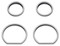 Harley-Davidson Free Shipping - Harley-Davidson 4-Piece Defiance Gauge Bezels Fairing Kit - Machine Cut 61400361 - Free Shipping on many products plus Orders Over $99