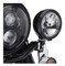 Harley-Davidson 4in Defiance Auxiliary Lamp Trim Rings - Black Anodized 61400354 - Largest Selection of Harley-Davidson Products