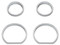 Harley-Davidson Free Shipping - Harley-Davidson 4-Piece Defiance Gauge Bezels Fairing Kit-Chrome Finish 61400359 - Free Shipping on many products plus Orders Over $99