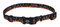Harley-Davidson Adjustable Flames Bar & Shield Dog Collar - Black & Orange - Wisconsin Harley-Davidson