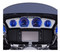 Ciro Multi-Color LED Dash Accents, Fits 14-up Harley Touring Models Chrome 42200 - No Hassle Returns at Wisconsin Harley