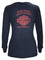 Harley-Davidson Free Shipping - Harley-Davidson Women's Thunder Fury Long Sleeve Open Neck Jersey Tee, Navy - Free Shipping on many products plus Orders Over $99