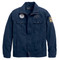 Harley-Davidson Men's Washed Canvas Slim Fit Casual Jacket, Blue 97458-18VM - Wisconsin Harley-Davidson