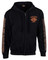 Harley-Davidson Men's Eagle Piston Long Sleeve Full-Zip Hoodie, Black 30299950 - Wisconsin Harley-Davidson