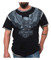 Harley-Davidson Men's Upswept Eagle Premium Short Sleeve Tee, Grease Black - Wisconsin Harley-Davidson
