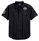 Harley-Davidson Men's Race Flag Short Sleeve Woven Shirt, Black 96188-18VM - Wisconsin Harley-Davidson
