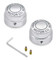 Harley-Davidson Front Axle Nut Covers - Chrome Motor Co. Dyna & Touring 43063-04 - Wisconsin Harley-Davidson