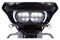 Ciro Fang LED Headlight Bezels, Fits Harley '15-up Road Glides, Chrome or Black - Wisconsin Harley-Davidson