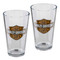 Harley-Davidson Free Shipping - Harley-Davidson Core Bar & Shield Logo Pint Glass Set - 16 oz. HDX-98706 - Free Shipping on many products plus Orders Over $99